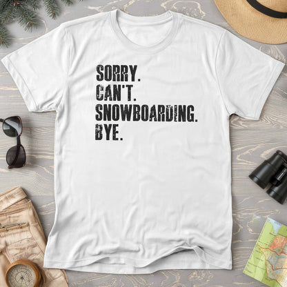 Sorry Snowboarding Comfort Colors T-shirt