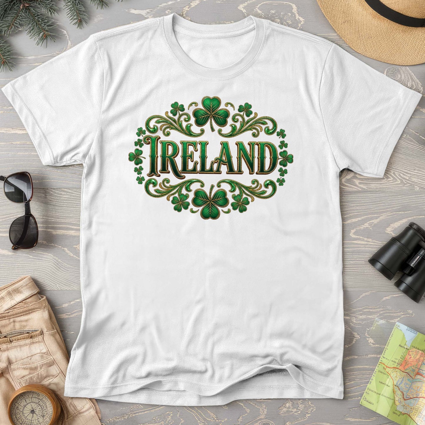 Ireland Shamrock Emblem Comfort Colors T-shirt