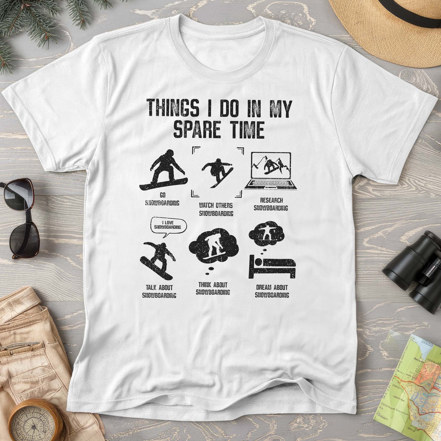 Spare Time Snowboard T-shirt