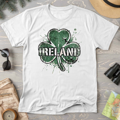 Ireland Shamrock Grunge T-shirt