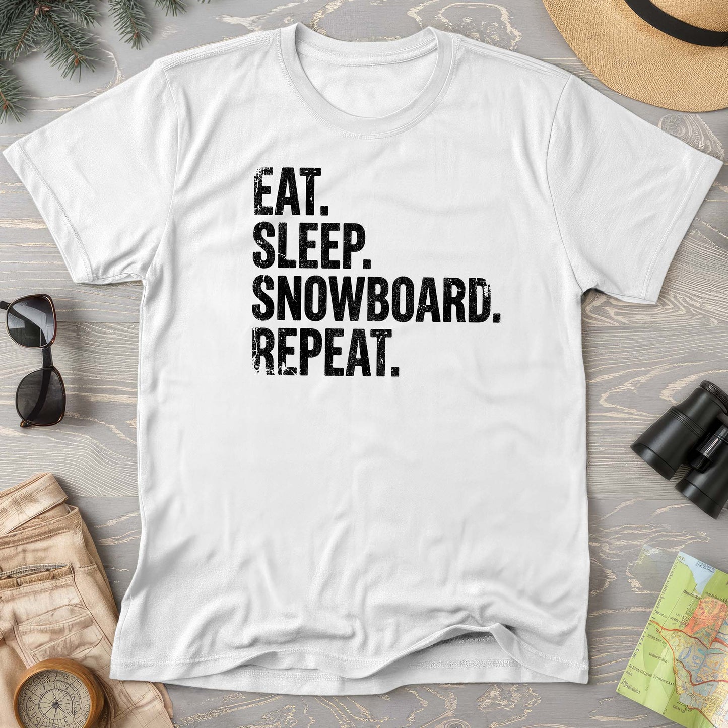 Eat Sleep Snowboard T-shirt