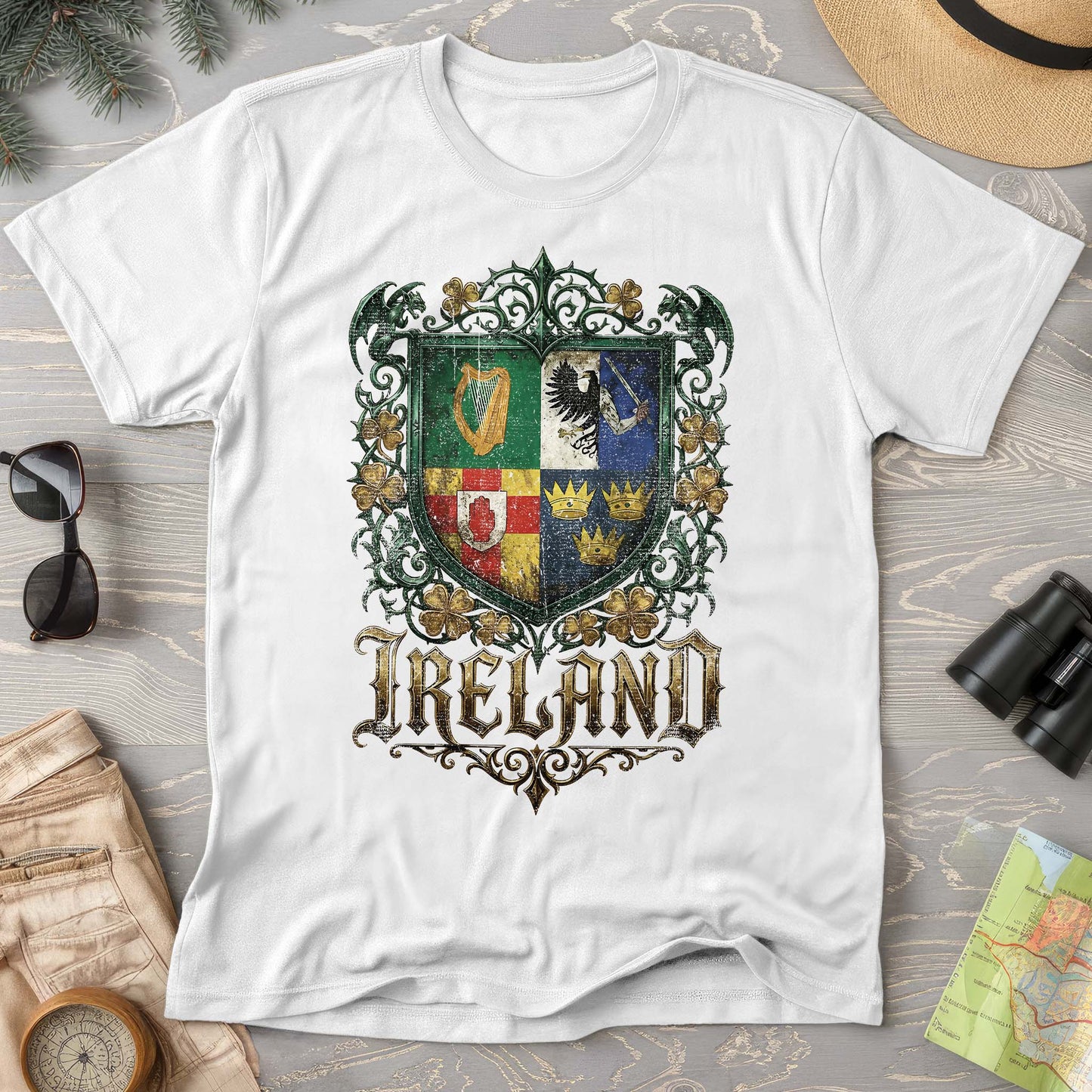 Irish Gothic Arms Comfort Colors T-shirt