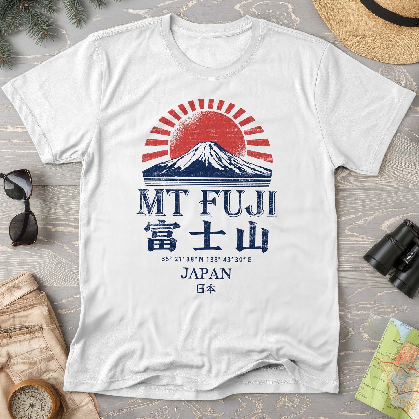 Mount Fuji Rising Sun T-Shirt