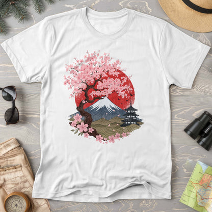 Mount Fuji Cherry Blossoms T-Shirt