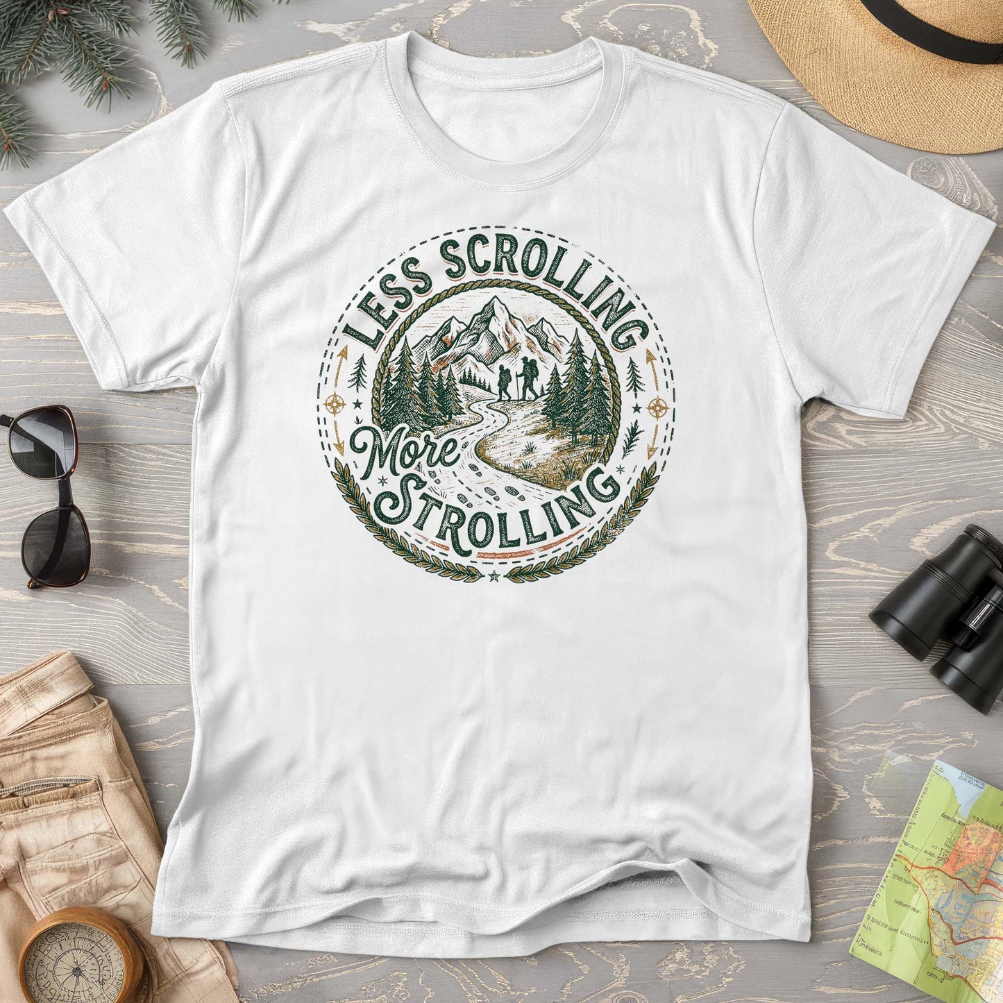 Less Scrolling More Strolling T-Shirt