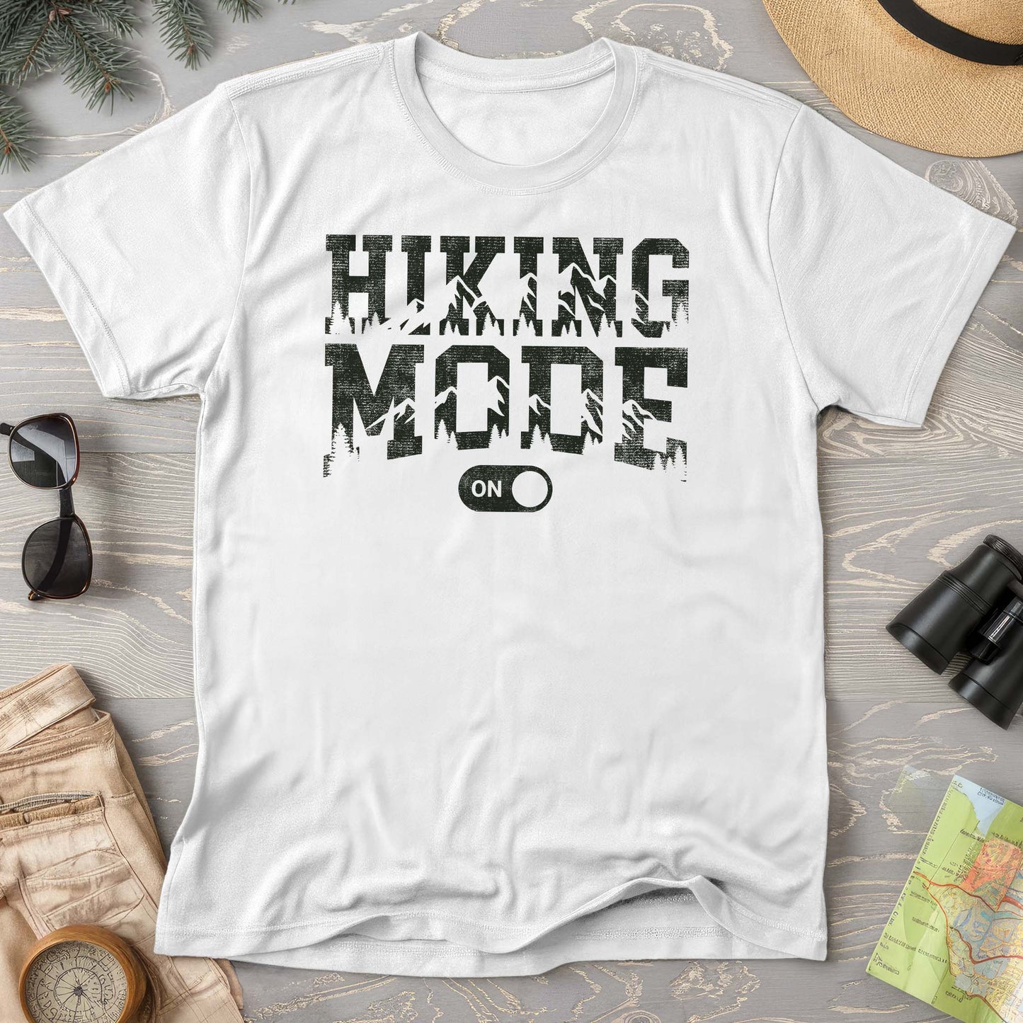 Hiking Mode On T-Shirt