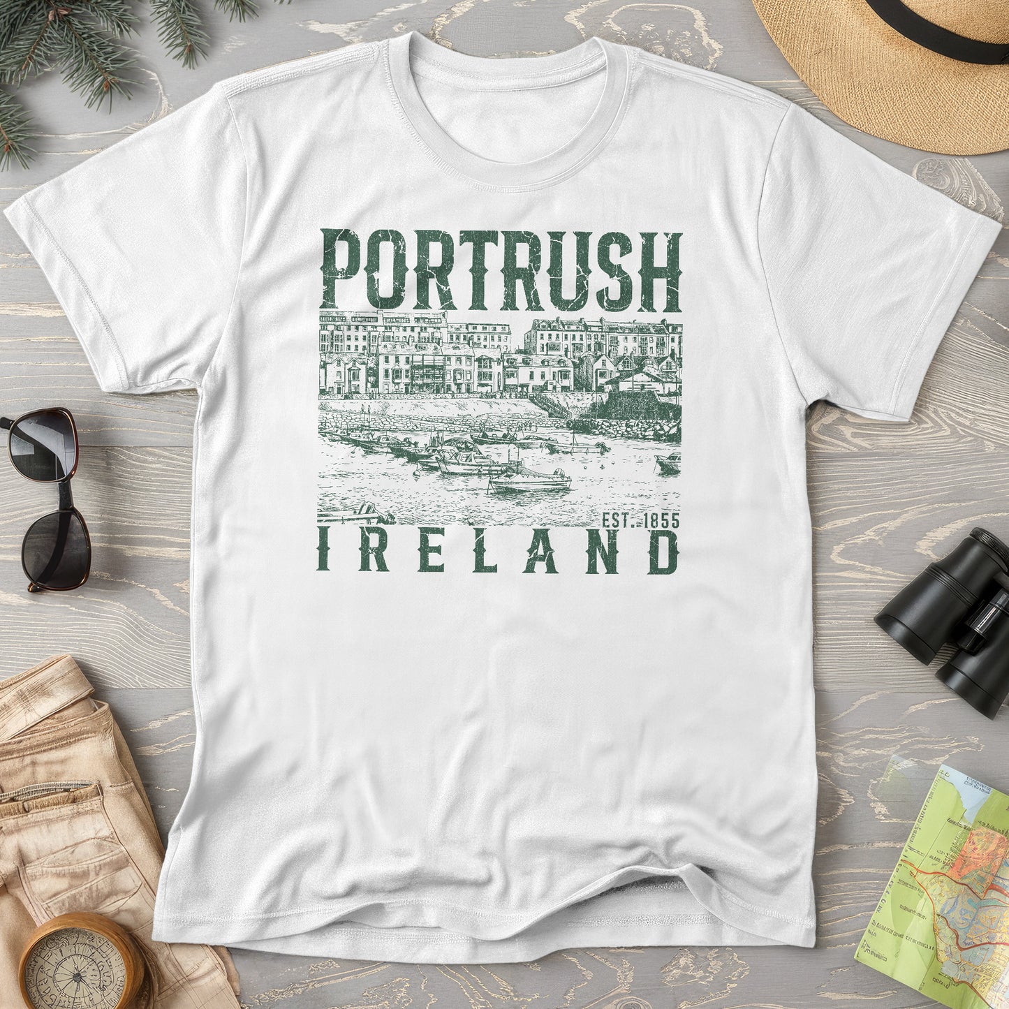 Portrush Ireland Sketch T-Shirt