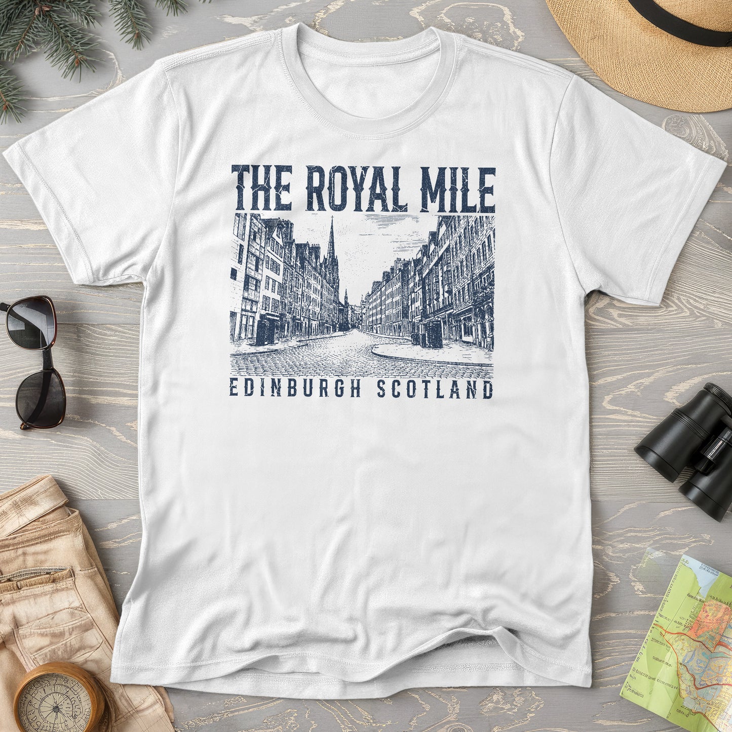 Royal Mile Scotland Sketch T-Shirt