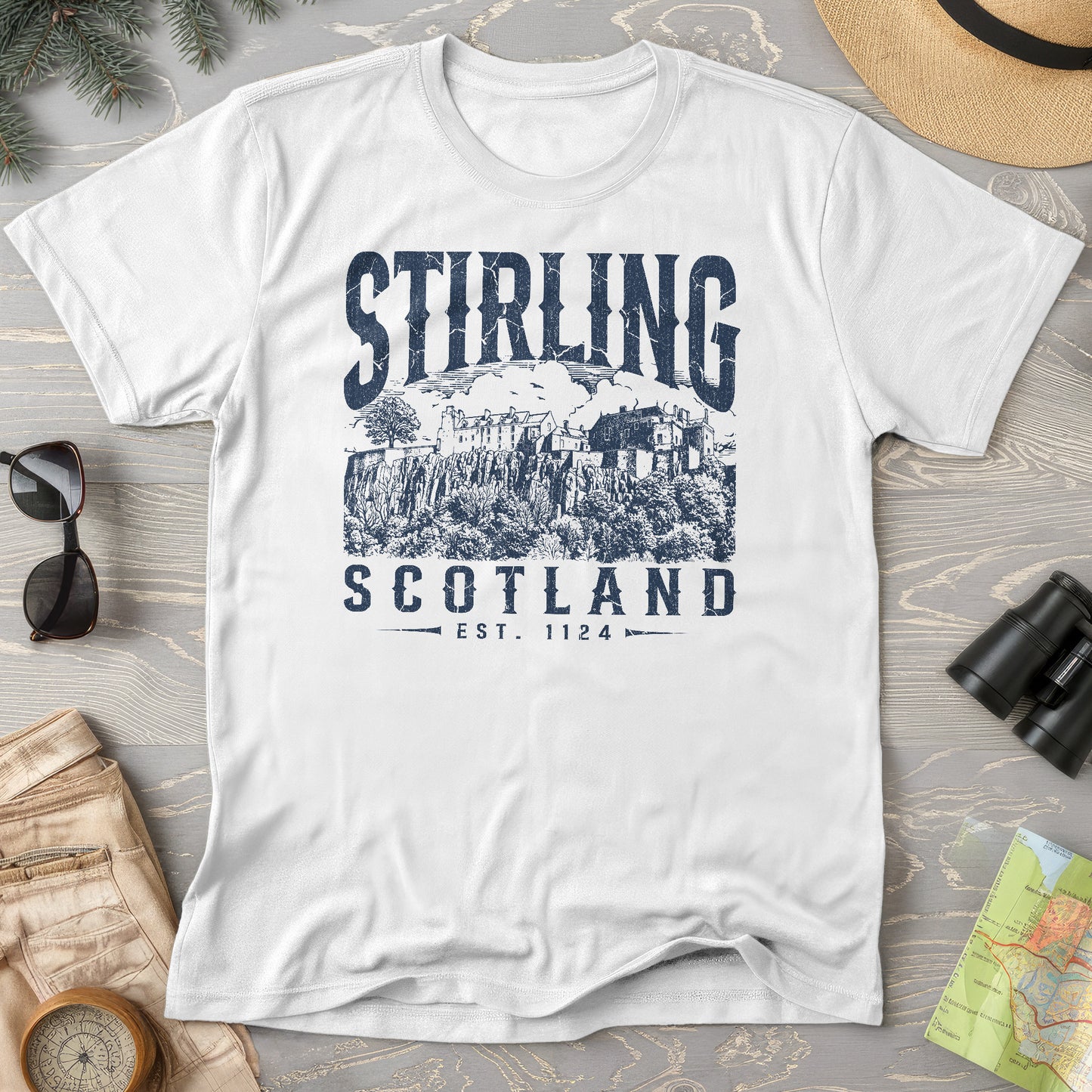 Stirling Scotland Sketch T-Shirt