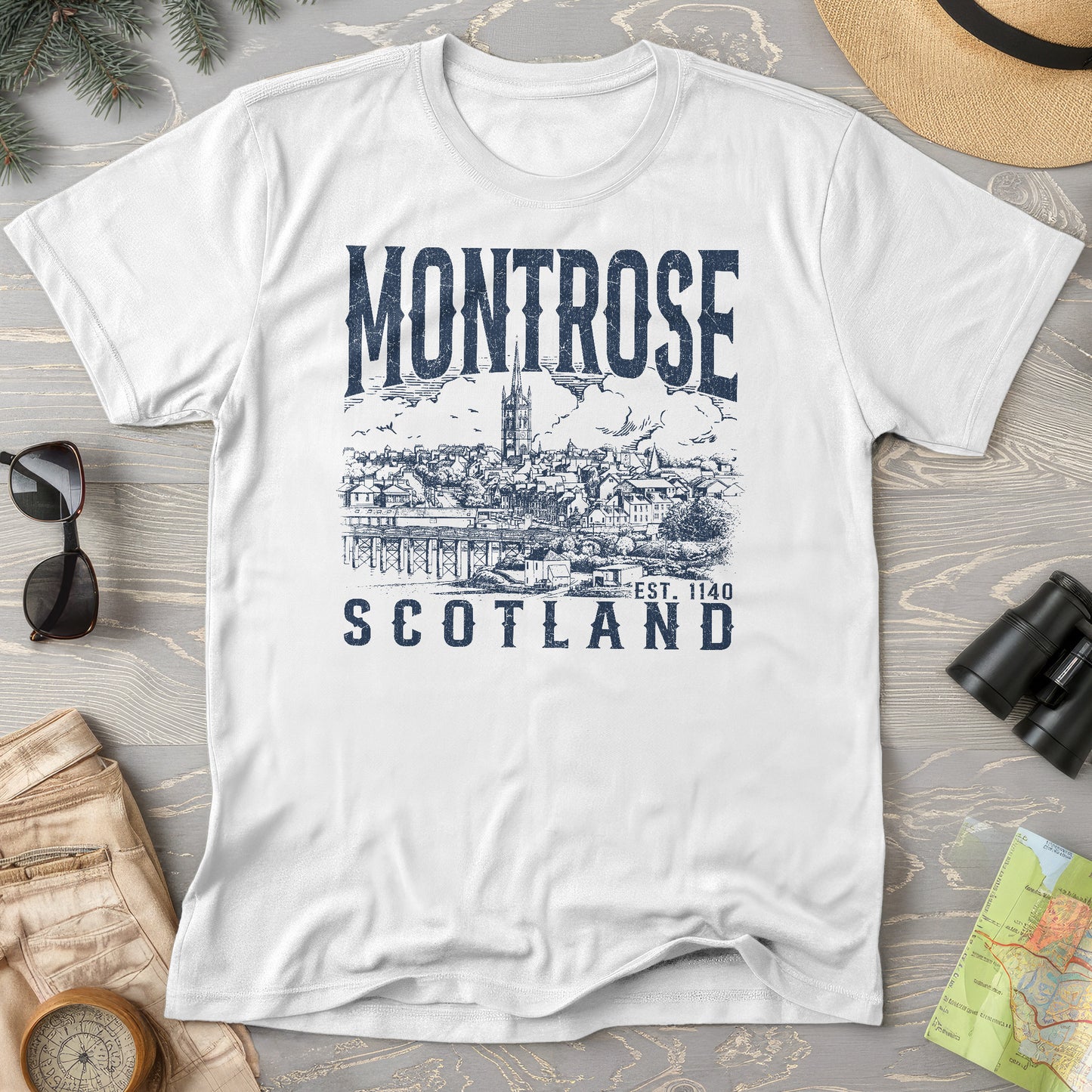 Montrose Scotland Sketch T-Shirt