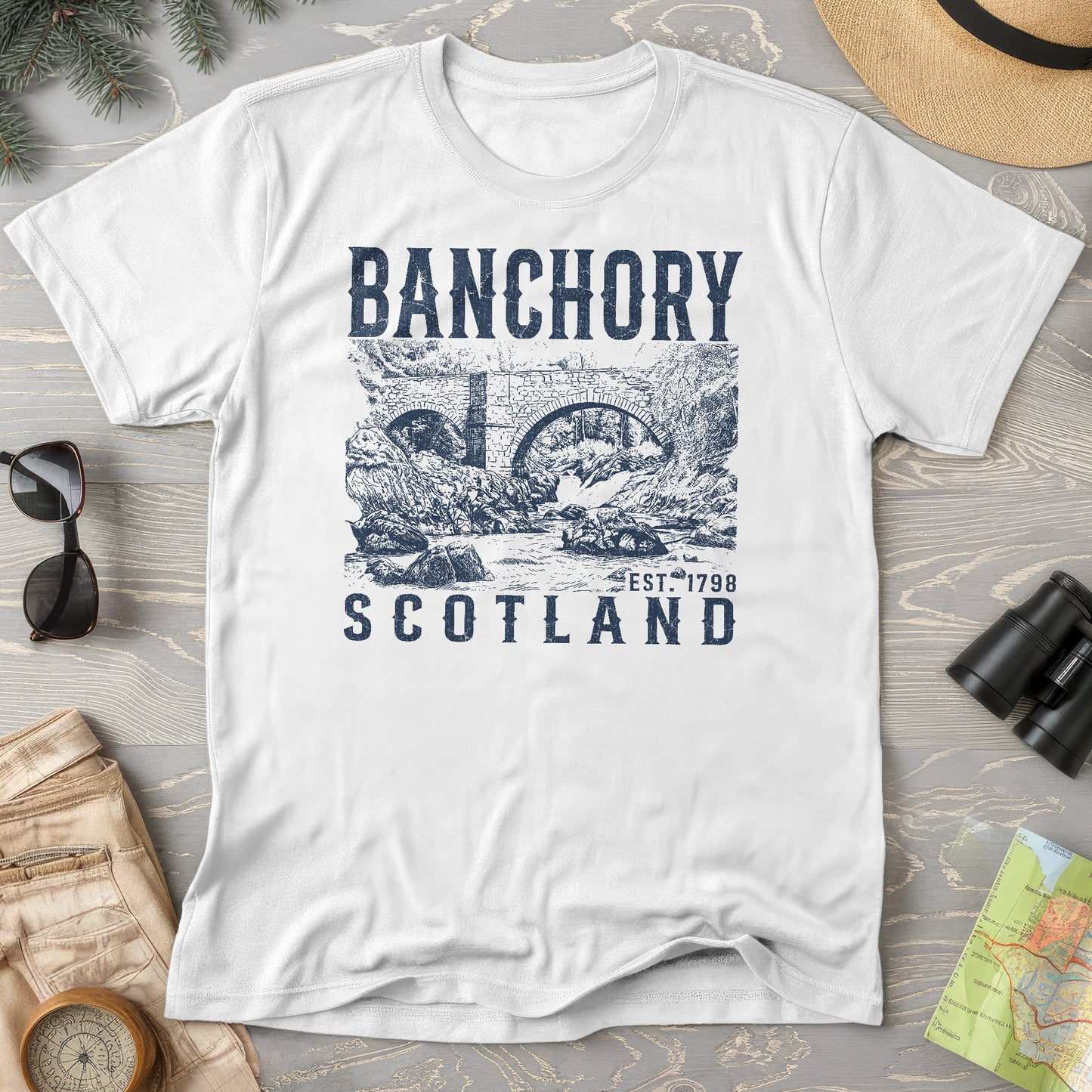 Banchory Scotland Sketch T-Shirt