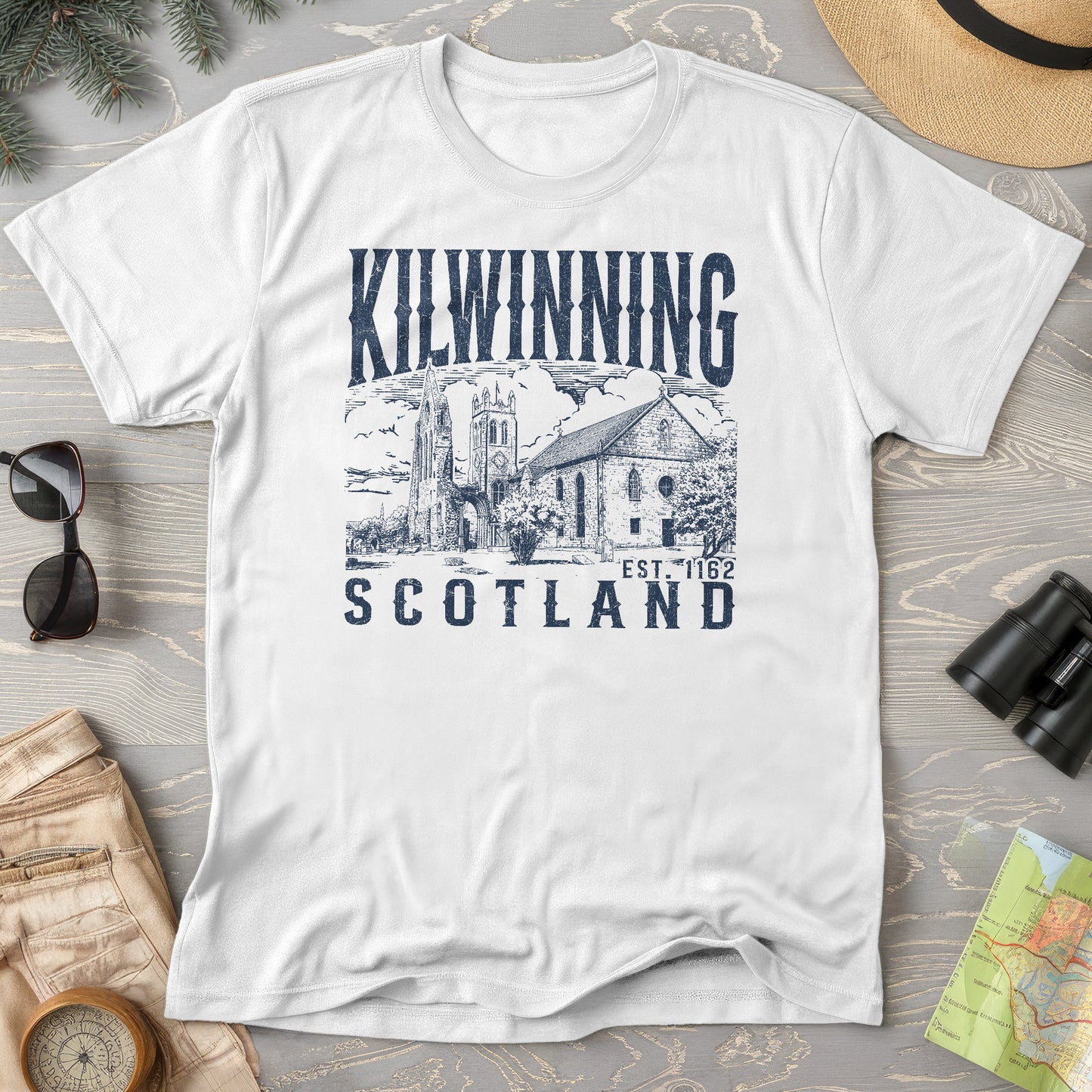 Kilwinning Scotland Sketch T-Shirt