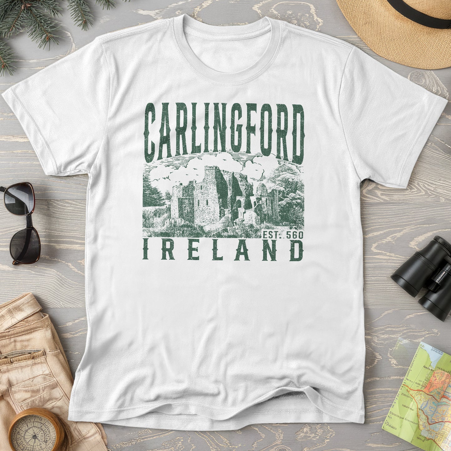 Carlingford Ireland Sketch T-Shirt