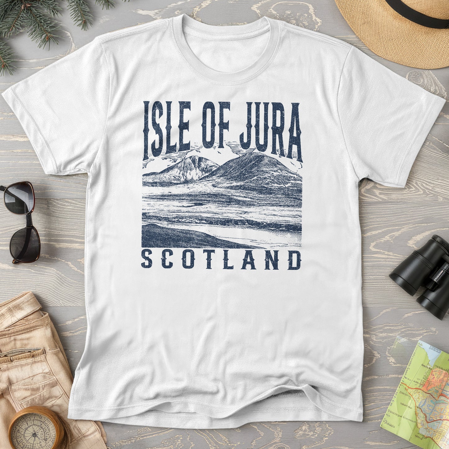 Isle of Jura Scotland Sketch T-Shirt