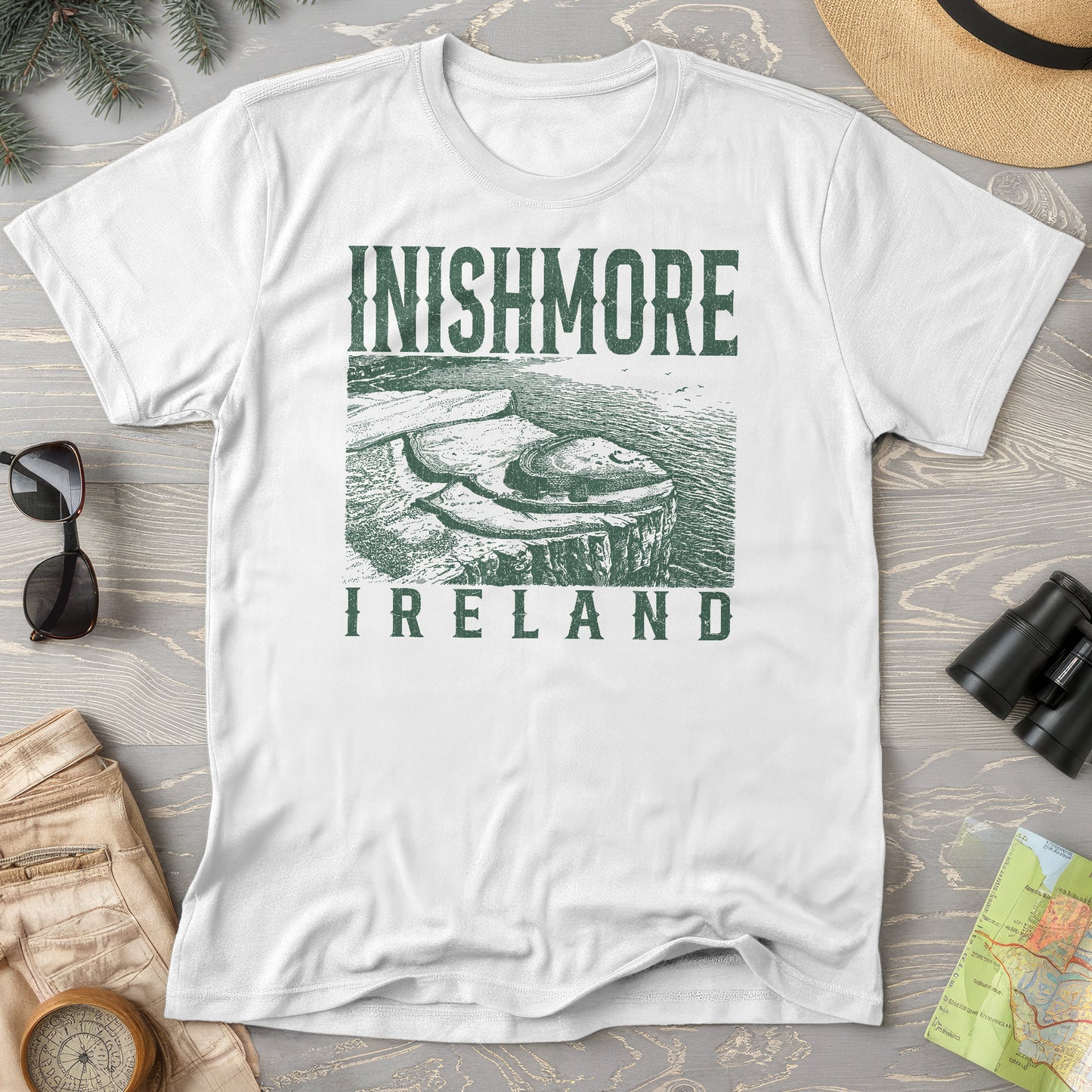 Inishmore Ireland Sketch T-Shirt