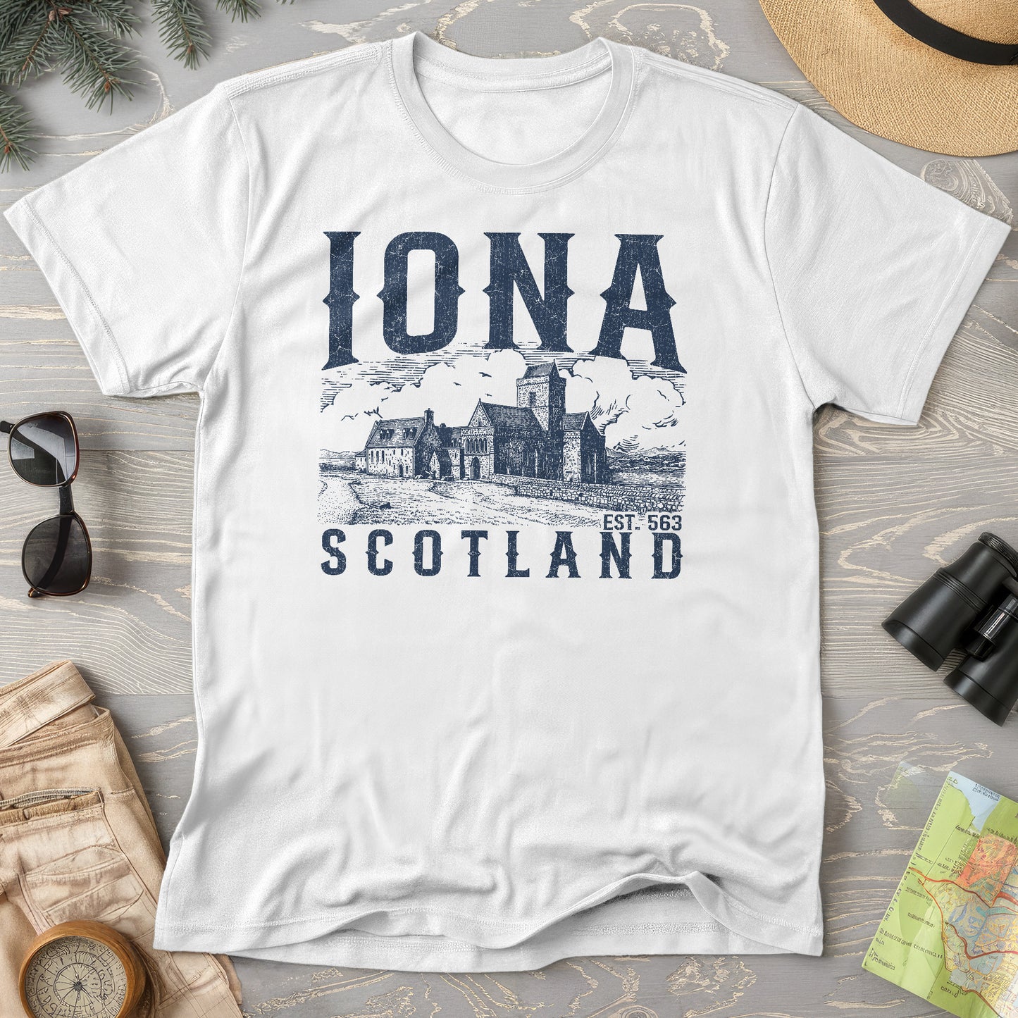 Iona Scotland Sketch T-Shirt
