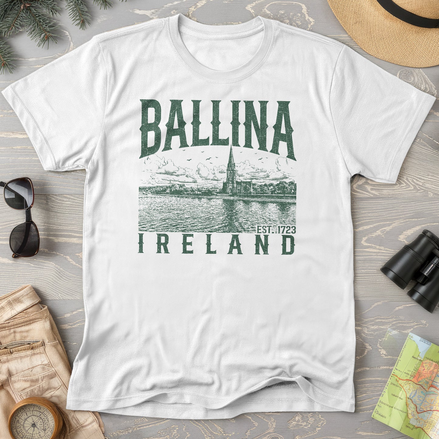 Ballina Ireland Sketch T-Shirt