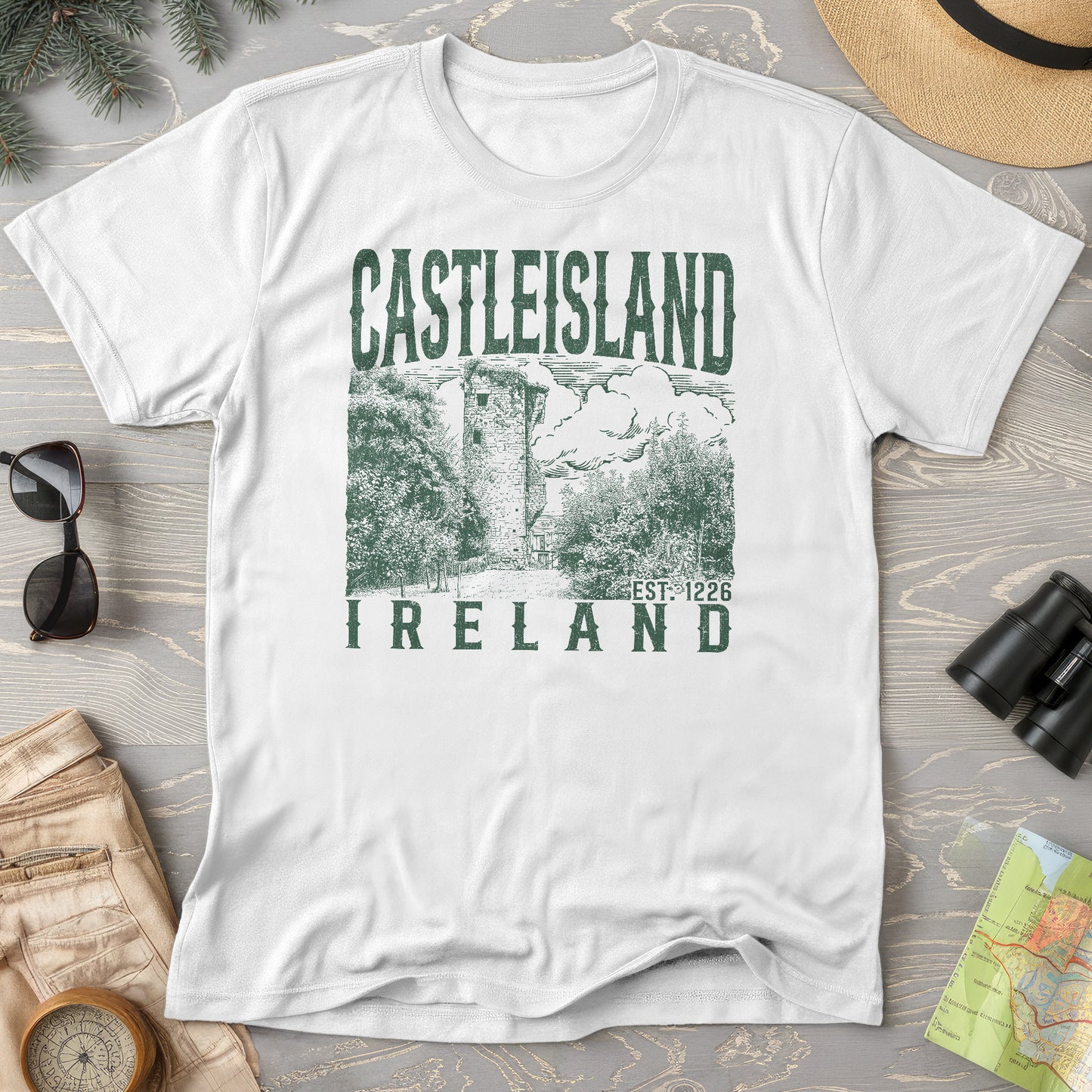 Castleisland Ireland Sketch T-Shirt