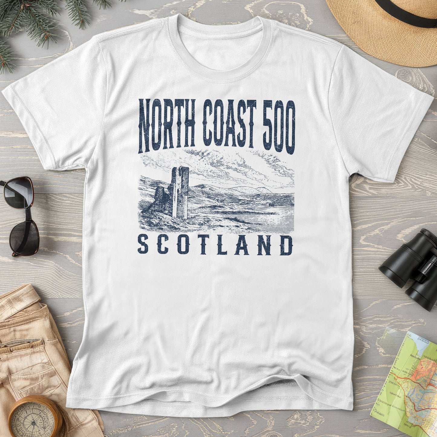 Castleisland Scotland Sketch T-Shirt