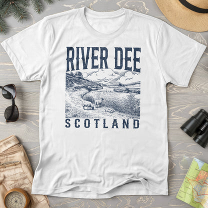 River Dee Scotland Sketch T-Shirt
