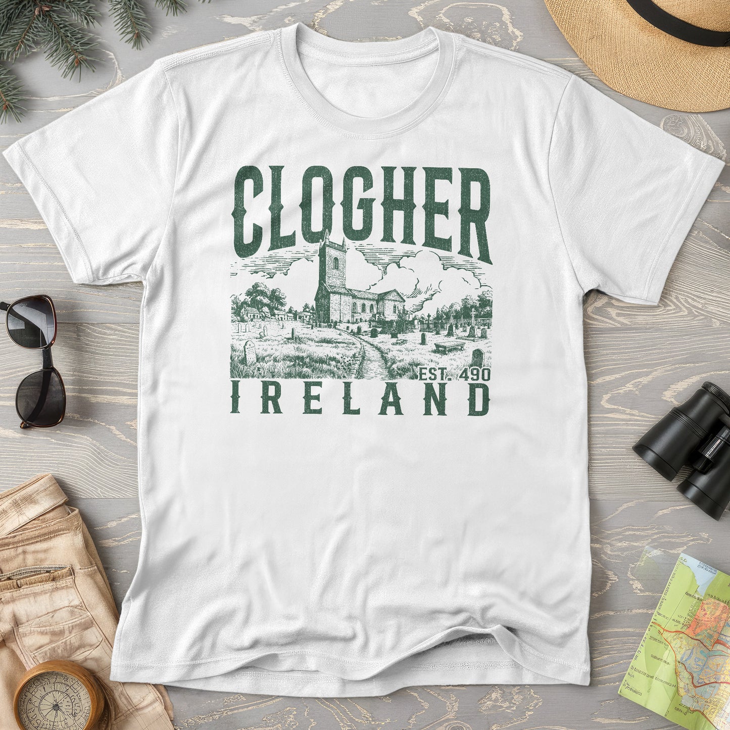 Clogher Ireland Sketch T-Shirt