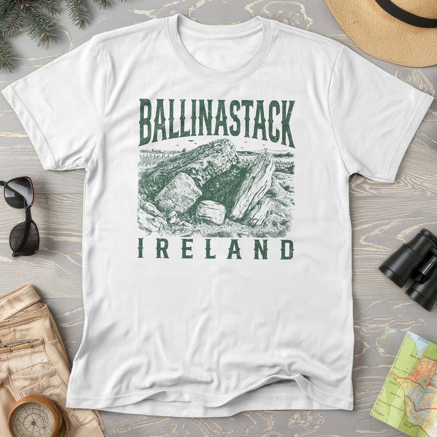 Ballinastack Ireland Sketch T-Shirt