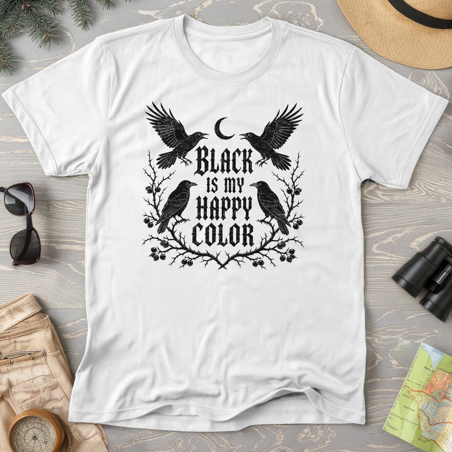 Crow Happy Color T-Shirt