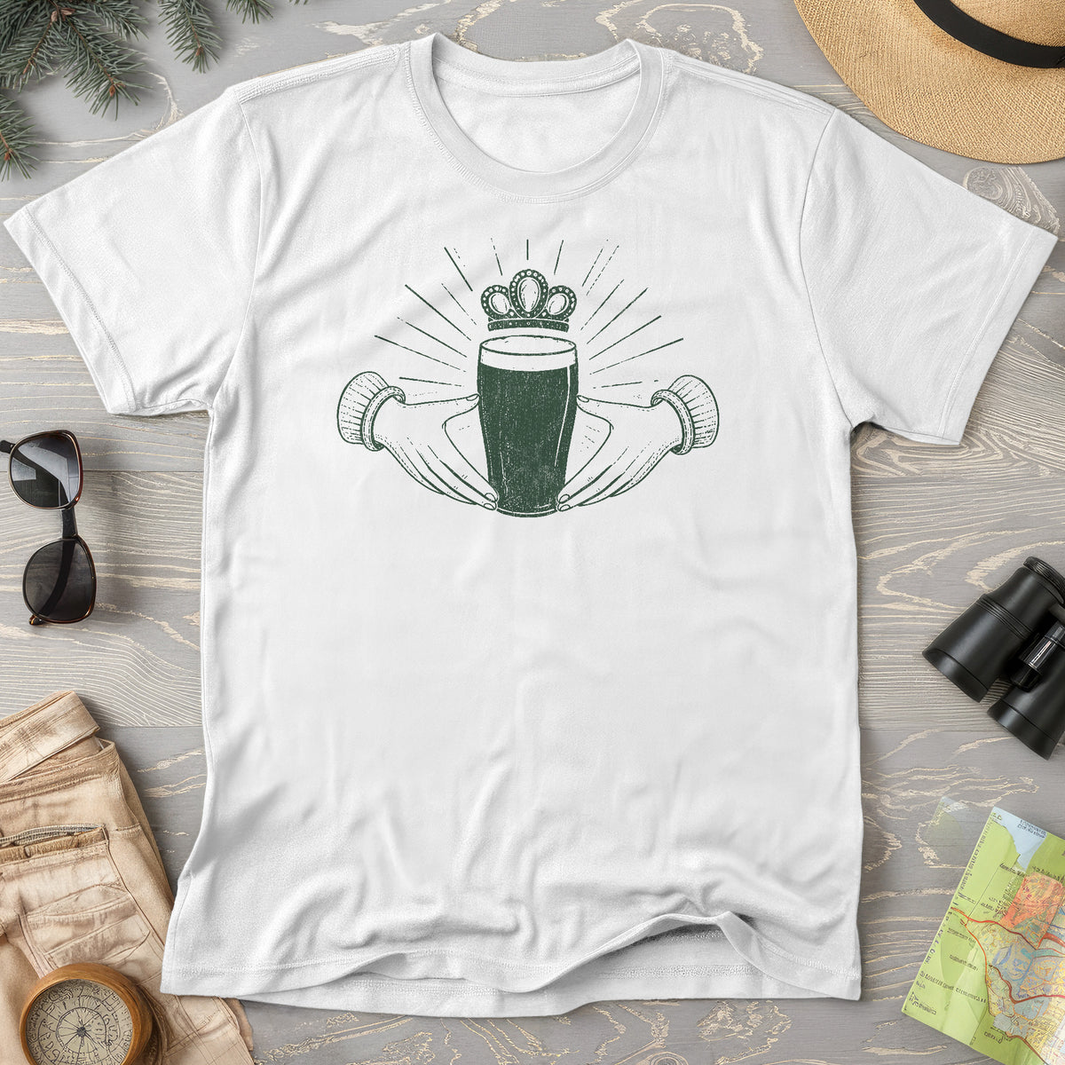 Claddagh Irish Beer T-Shirt