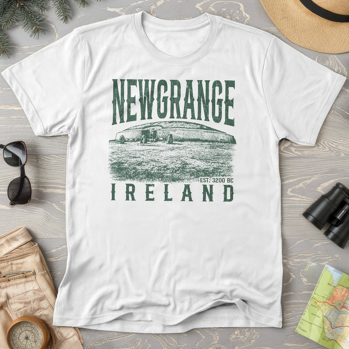 Newgrange Ireland Sketch T-Shirt