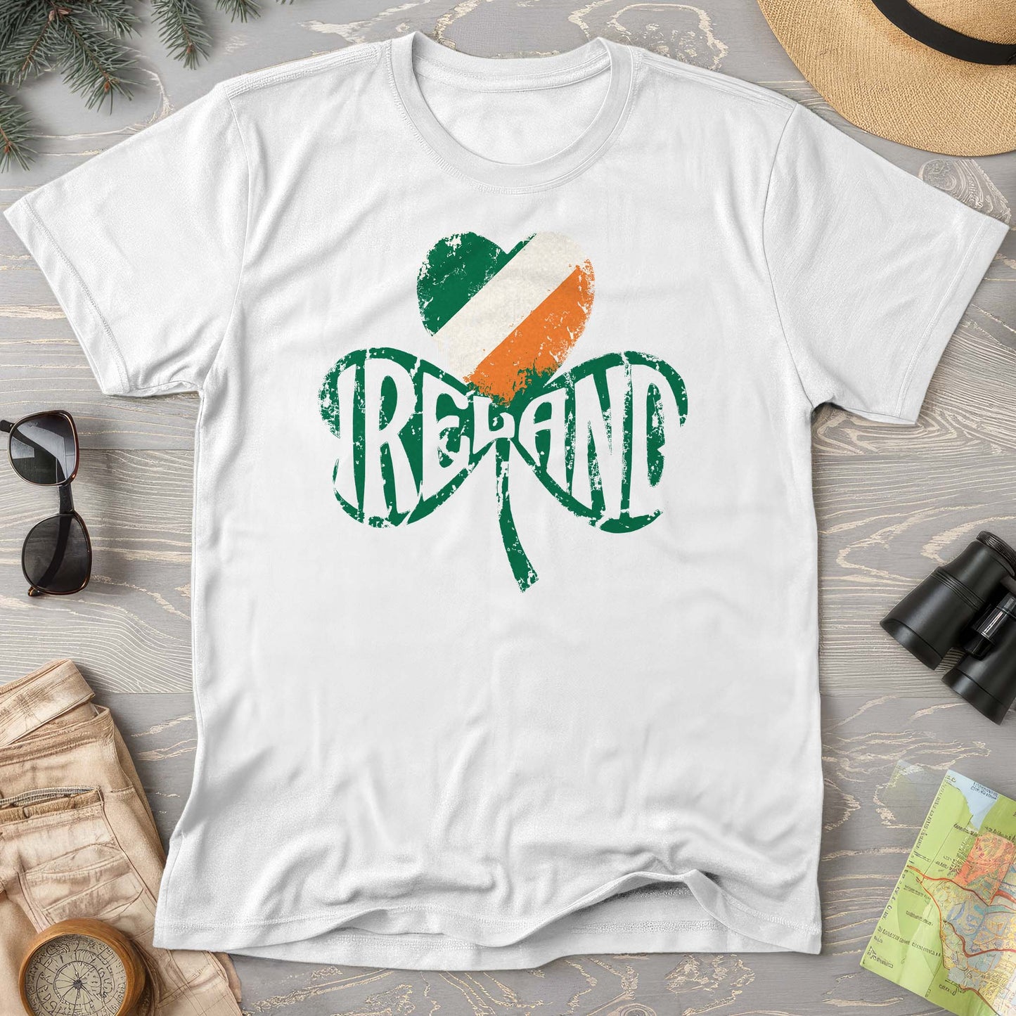 Ireland Shamrock Flag T-Shirt