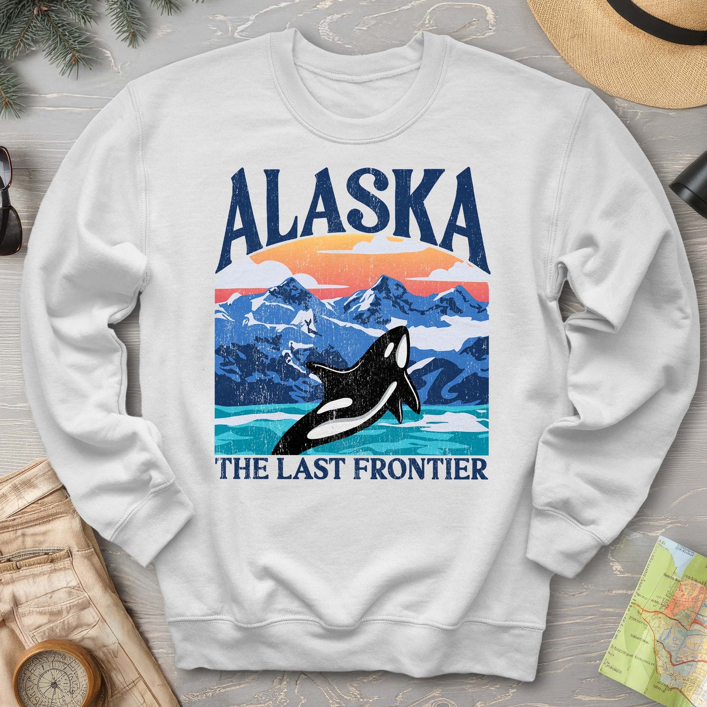 Alaska The Last Frontier "Big and Bold" Sweatshirt