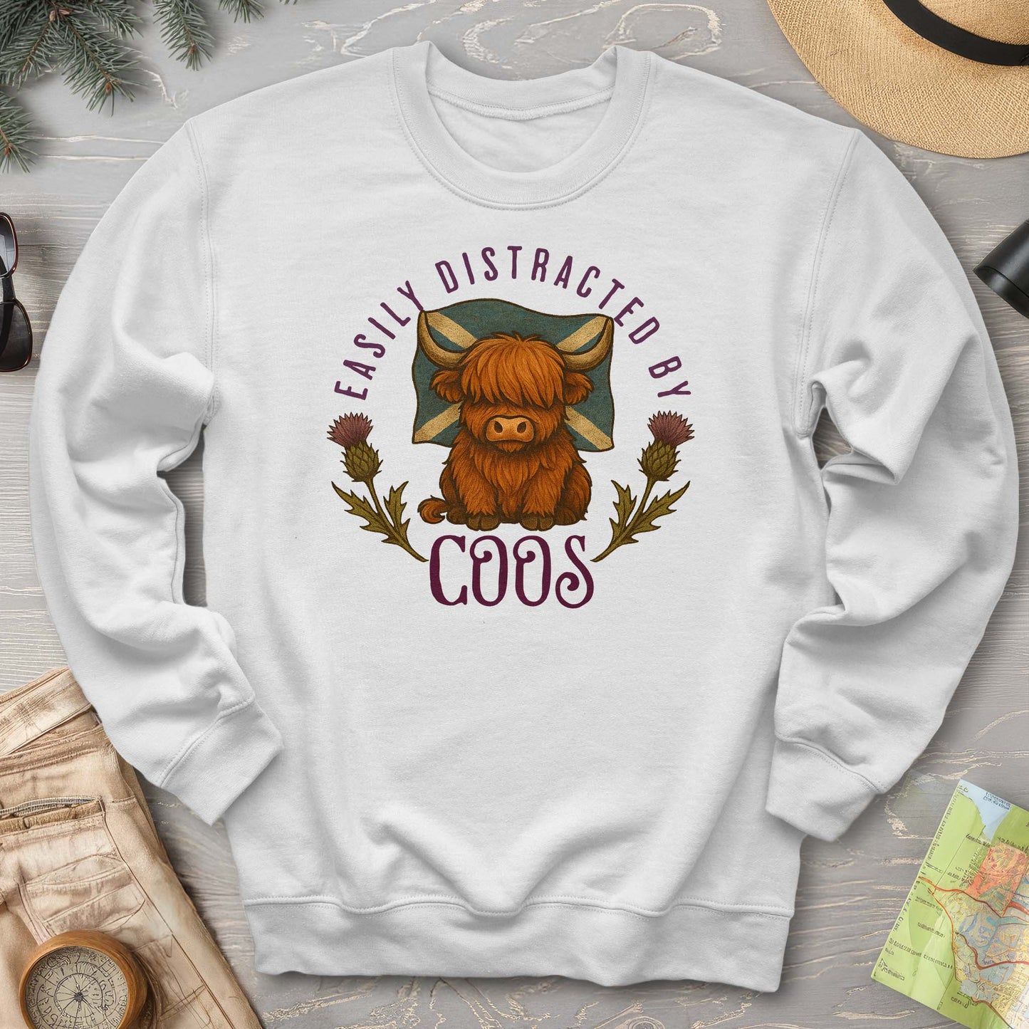 Easily Distracted By Coos Sweatshirt