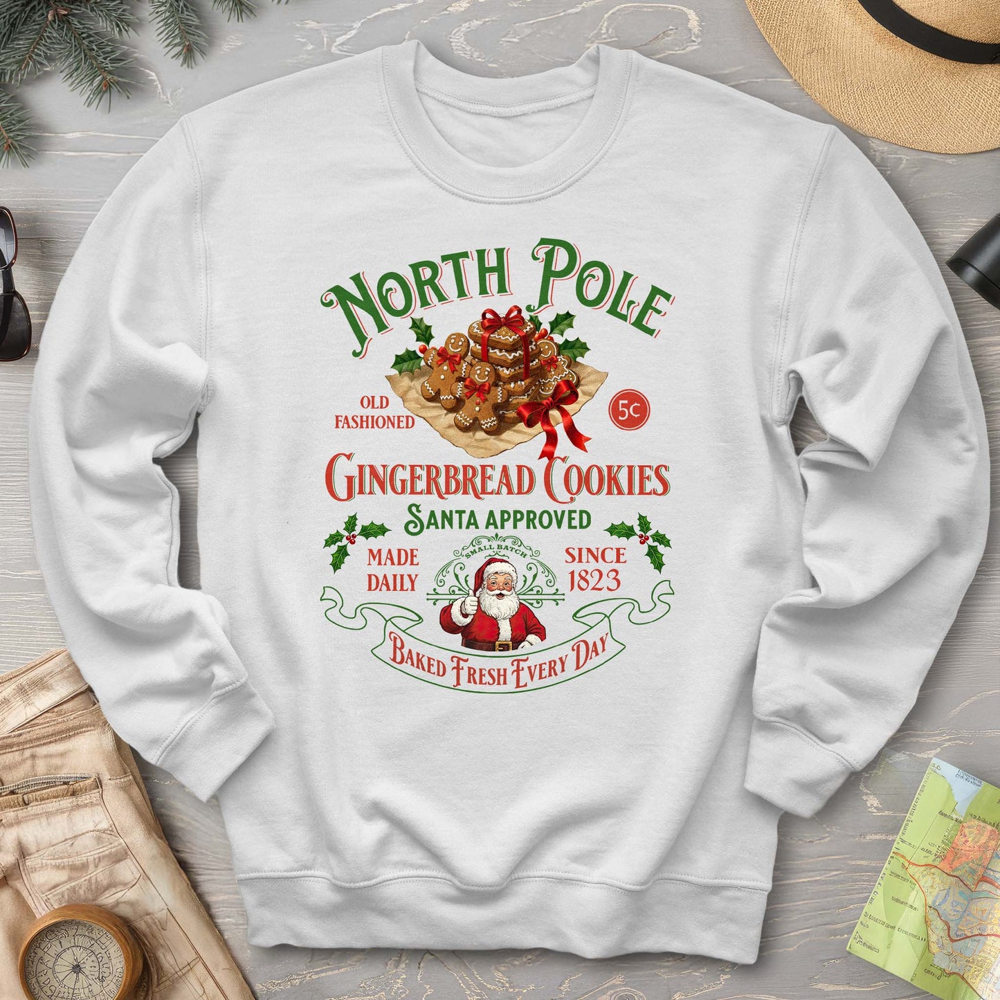 North Pole Gingerbread Cookies Sweatshirt