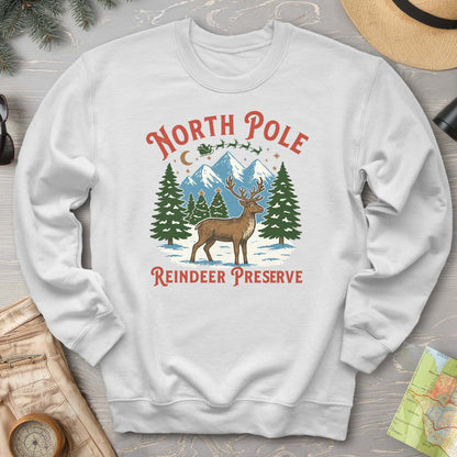 North Pole Reindeer Preserve Sweatshirt