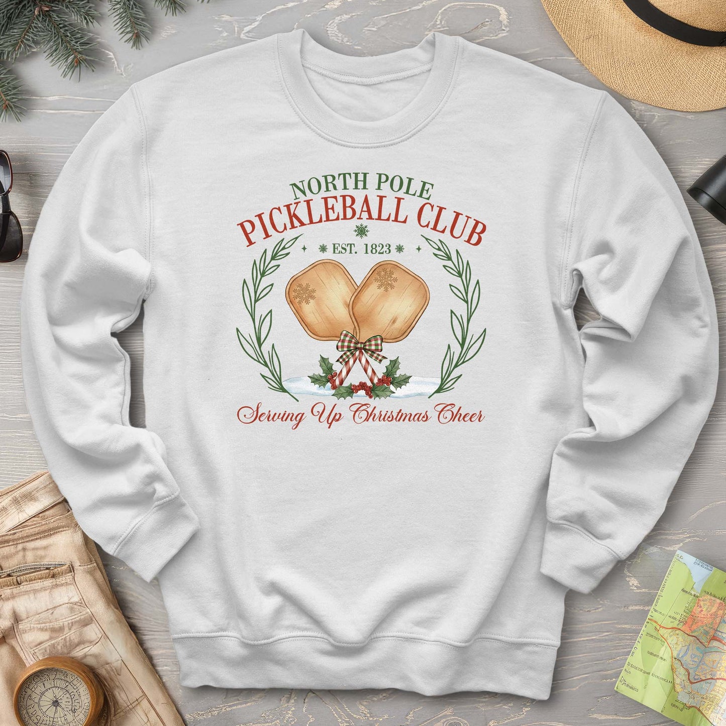 North Pole Pickleball Club Sweatshirt