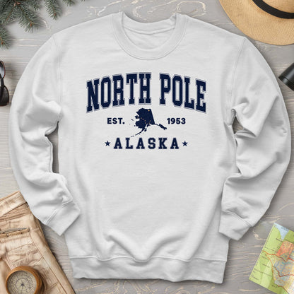 North Pole Alaska Varsity Sweatshirt