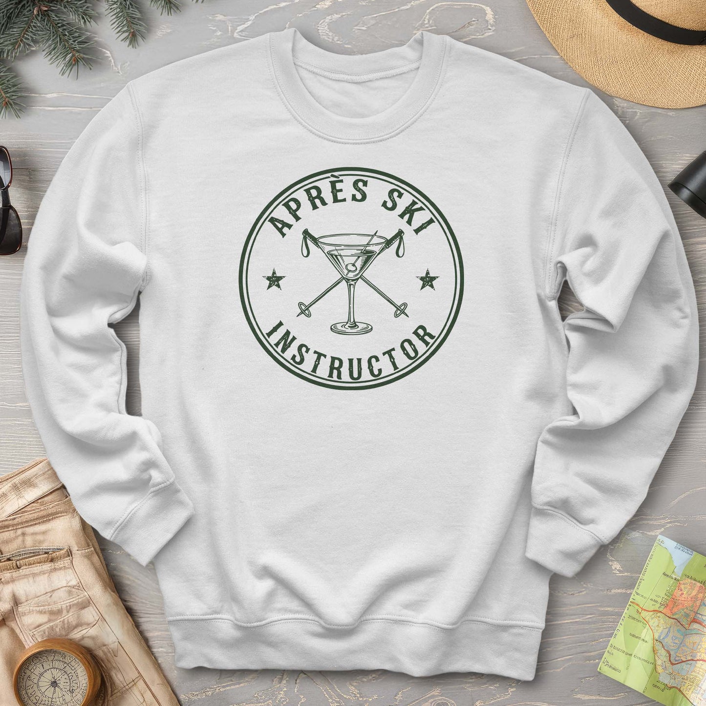 Après Ski Instructor "Vintage Badge" Sweatshirt