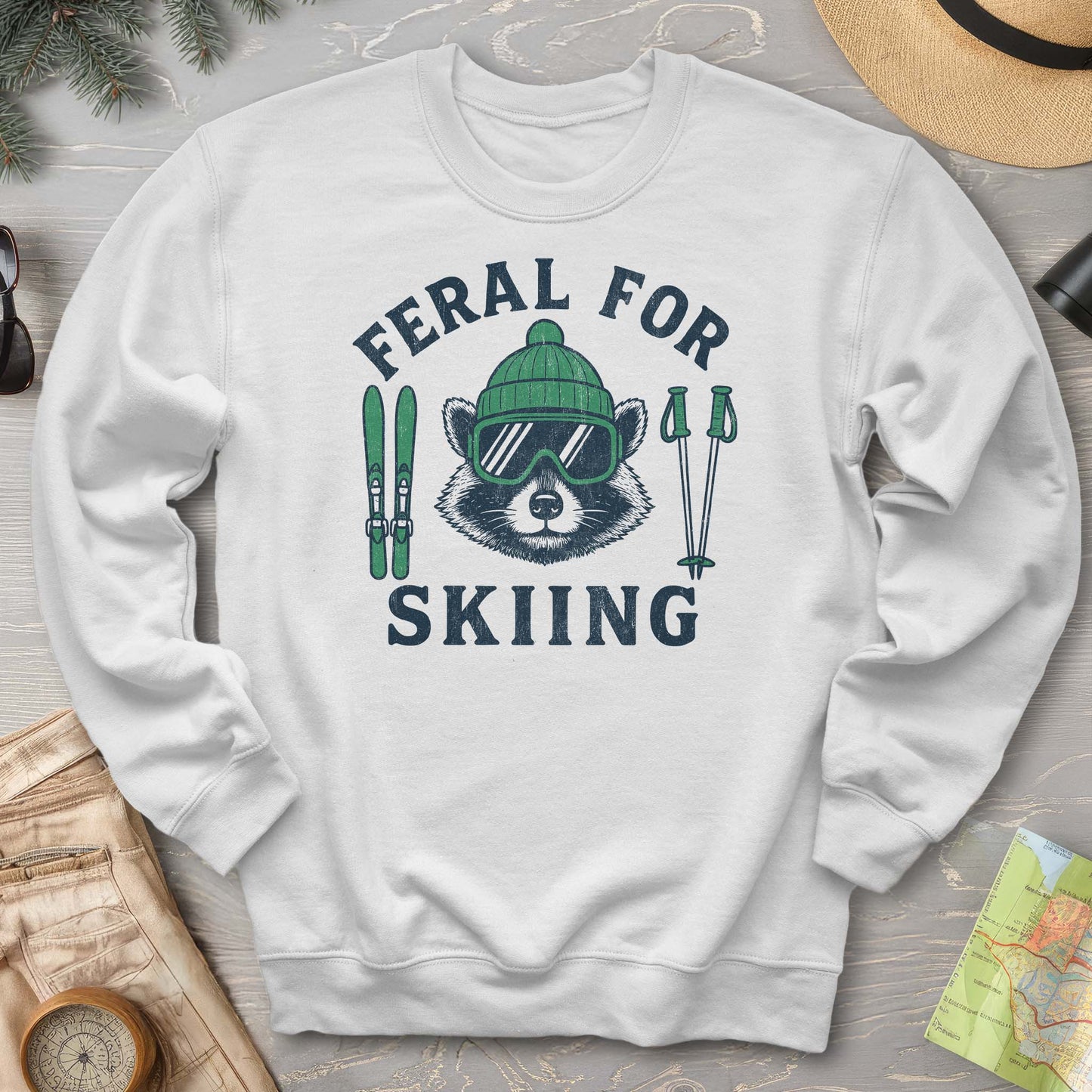 Feral for Skiing Sweatshirt