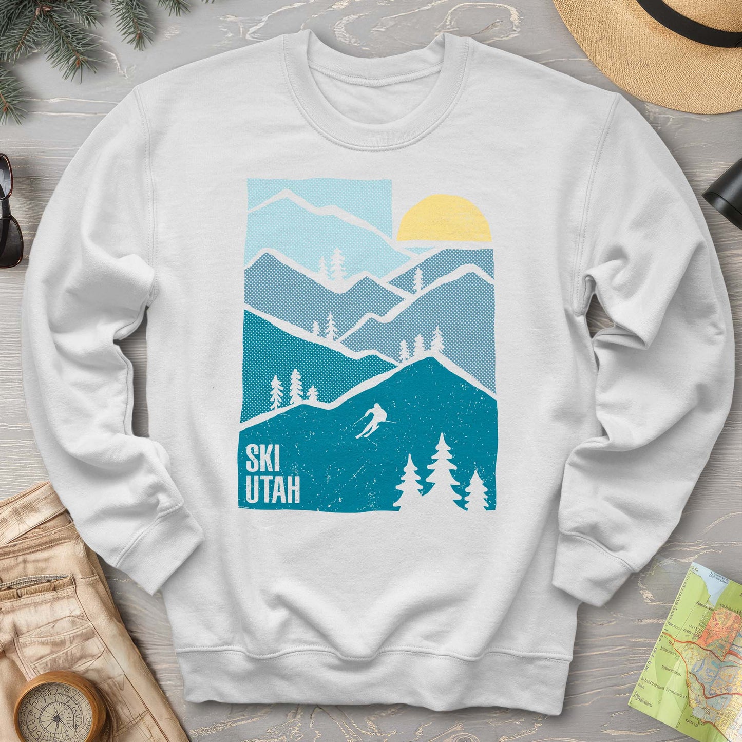 Ski Utah Mountains Sweatshirt