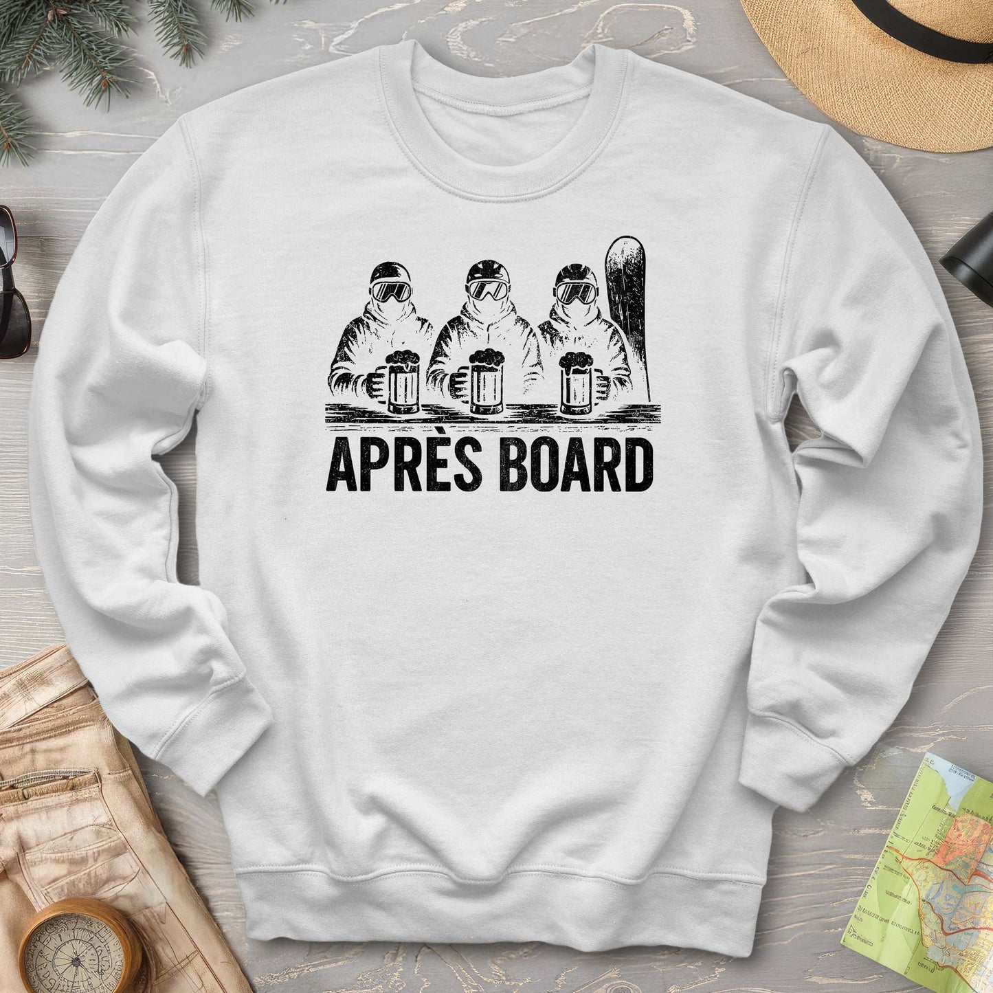"Apres Board" Snowboard Sweatshirt
