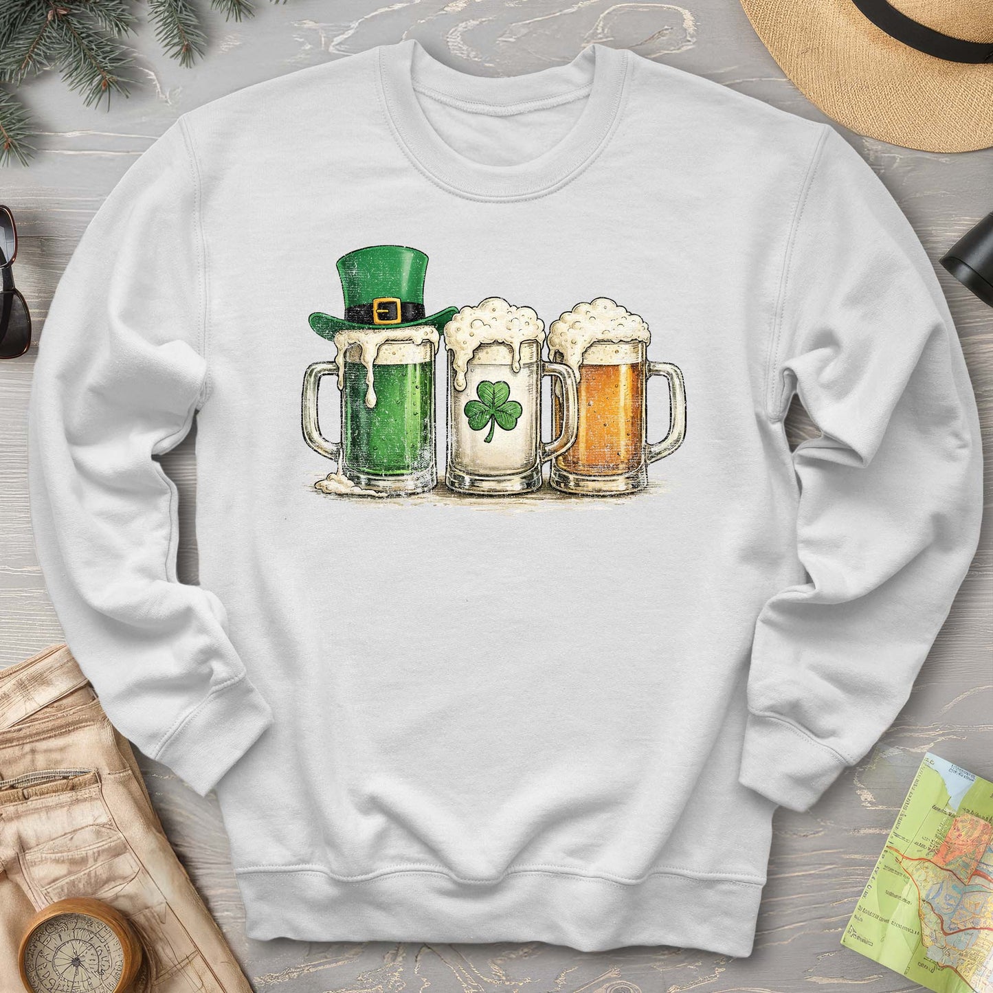 Irish Flag Mugs Sweatshirt