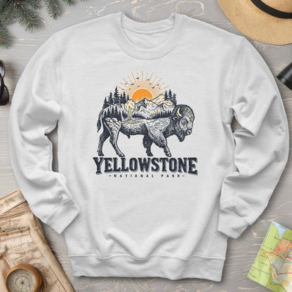 Yellowstone Buffalo Art Sweatshirt