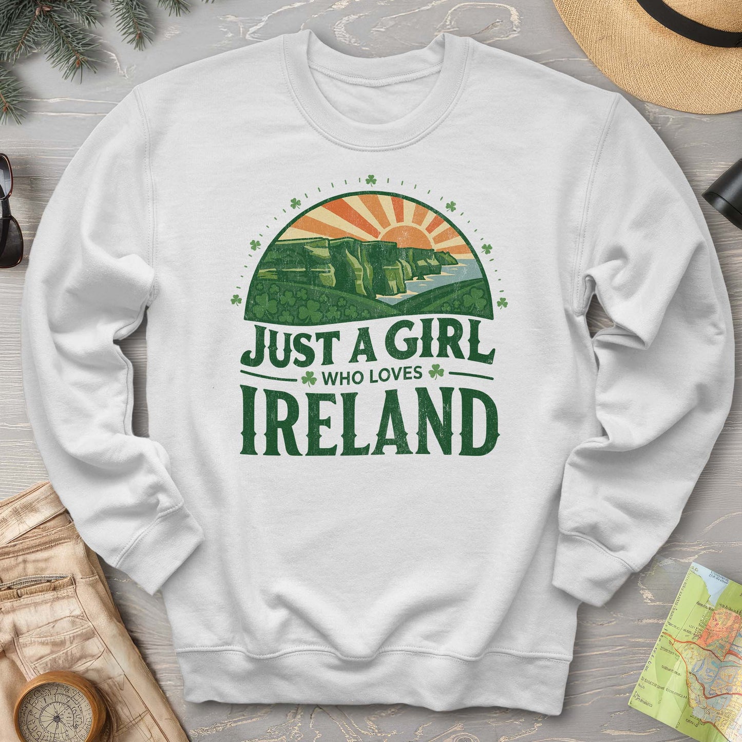 Just a Girl Who Loves Ireland Sweatshirt