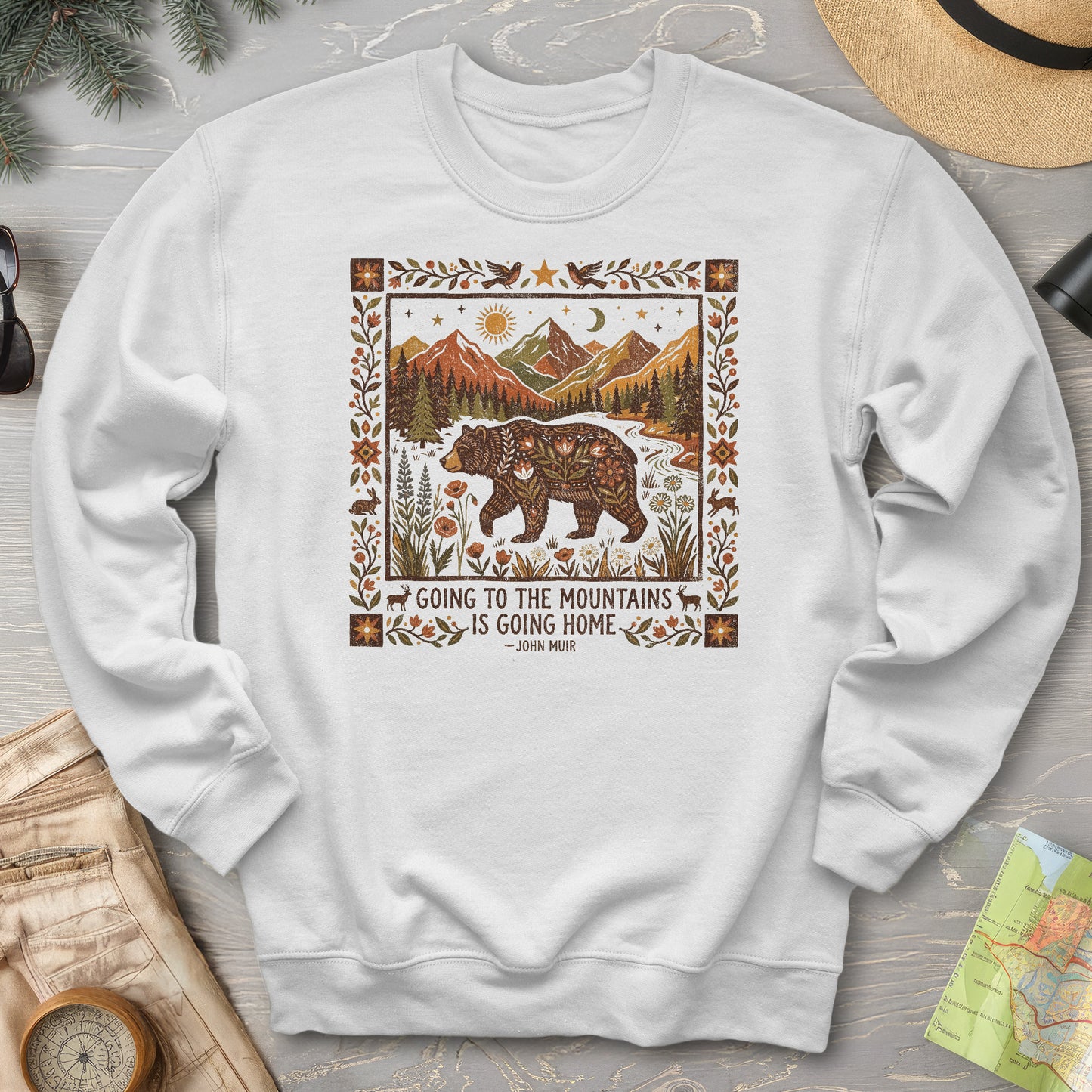 Going Home John Muir Sweatshirt