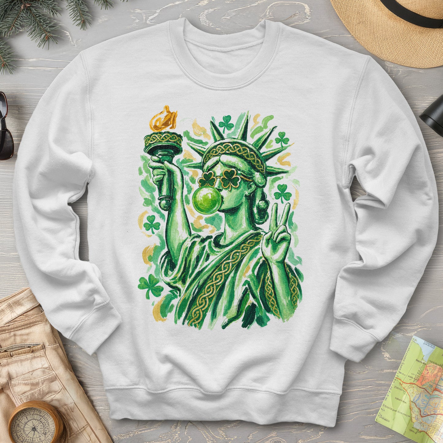Irish Lady Liberty Sweatshirt