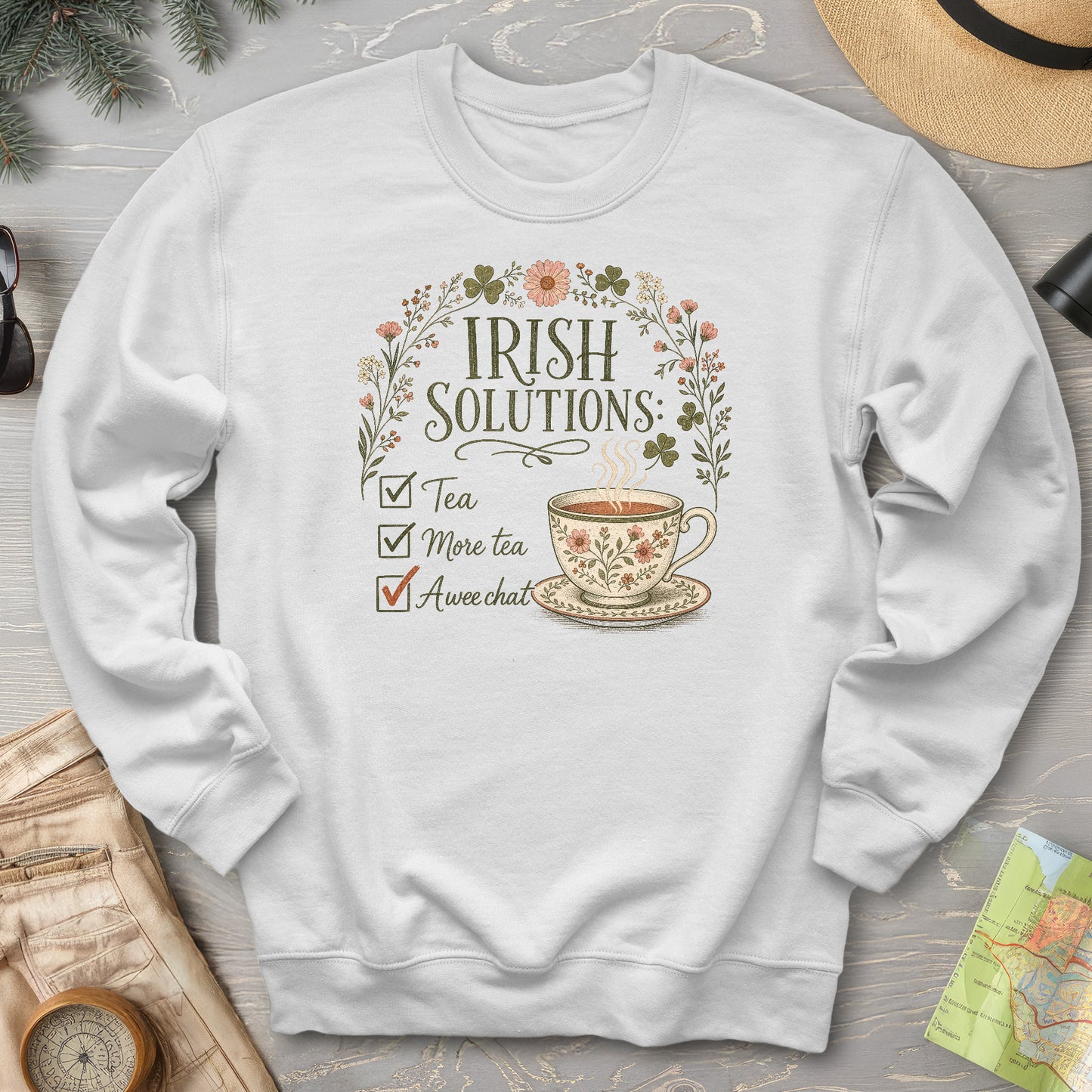 Irish Solutions Tea Cup Sweatshirt