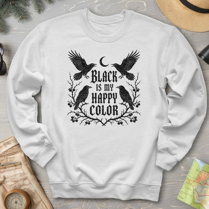 Crow Happy Color Sweatshirt