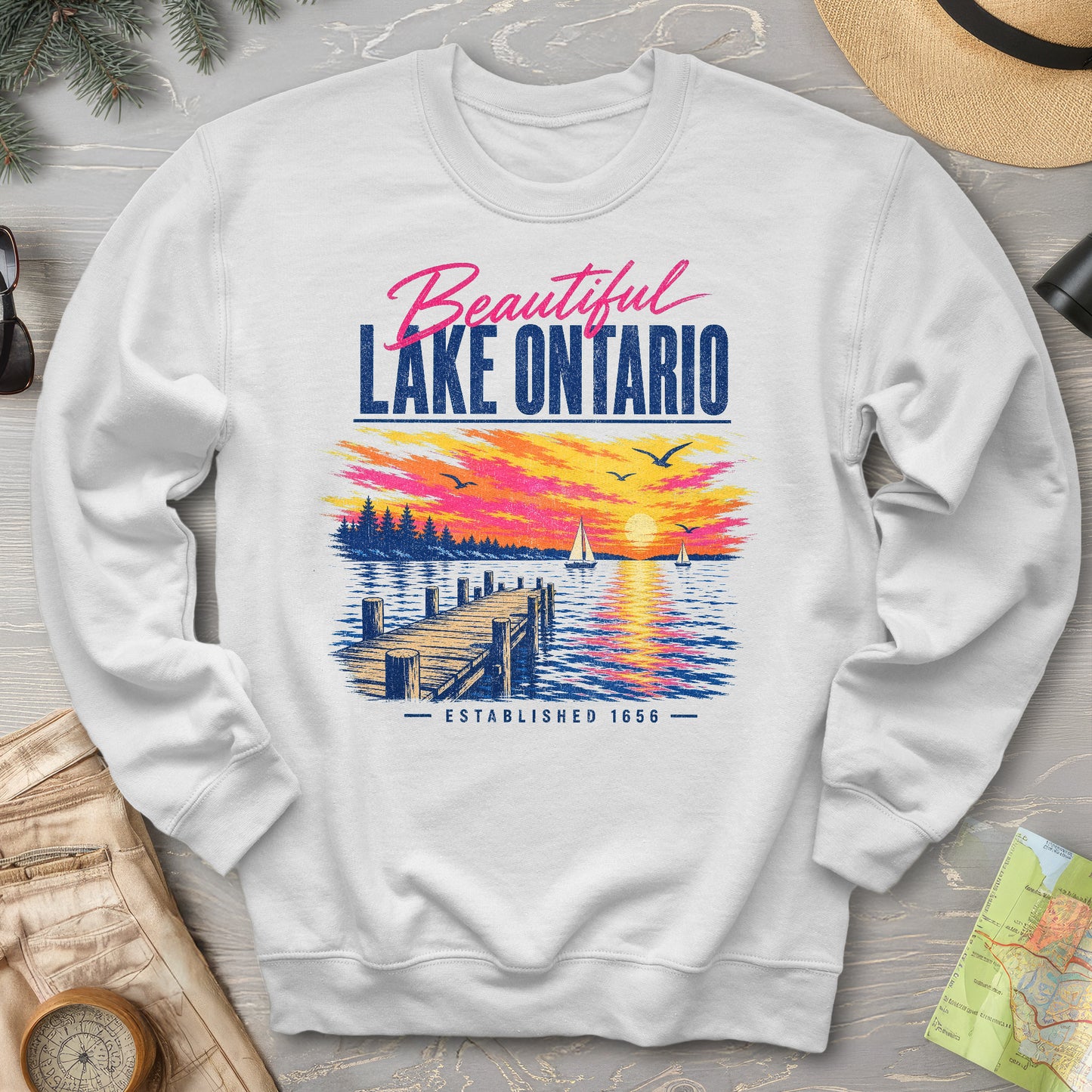 Lake Ontario Color Burst Sweatshirt