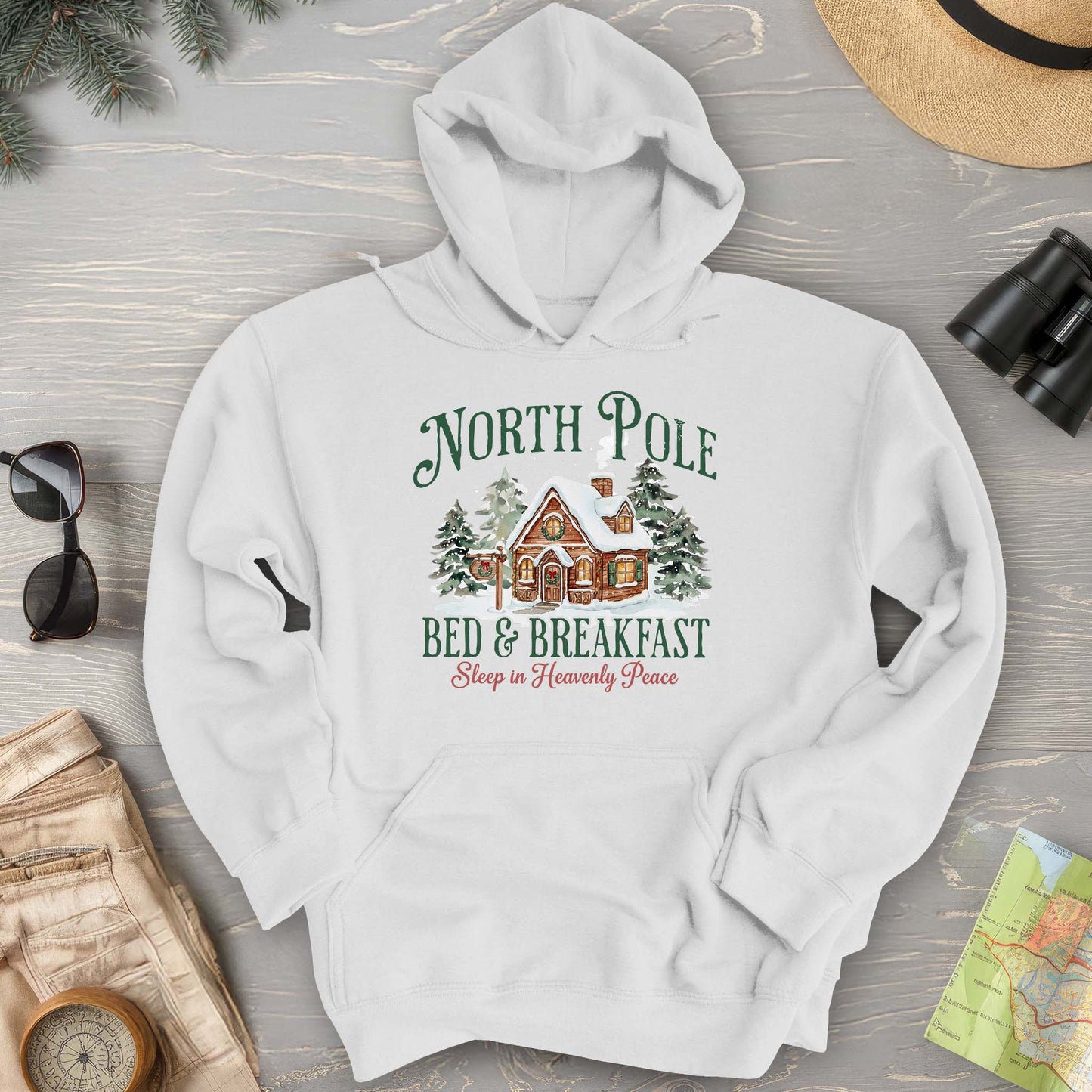 North Pole Bed and Breakfast "Heavenly Peace" Hoodie