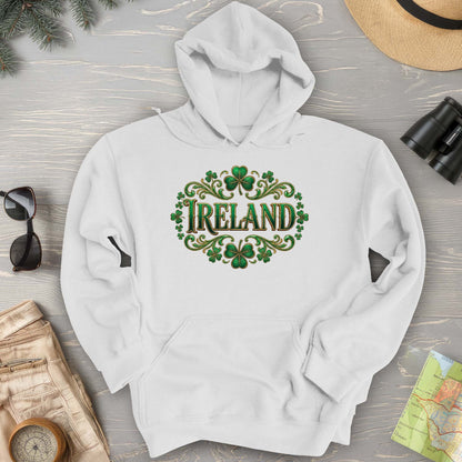 Ireland Shamrock Emblem Hoodie